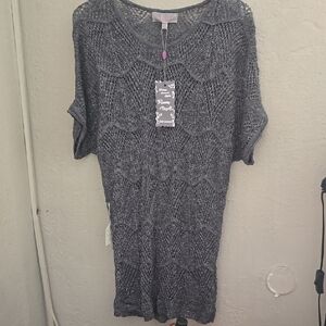 NWT Pretty Angel Gray Dolman Sleeve Crew Neck Sweater Dress